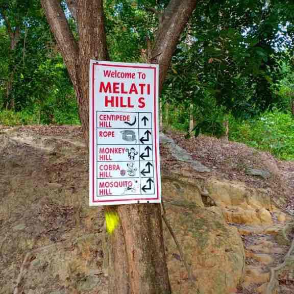 Melati Hill, Value walking route map in Nilai
