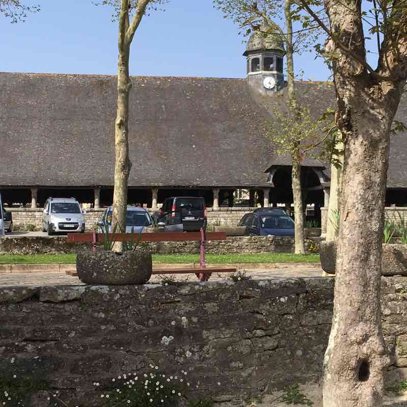 Faouet Chapel st Beard walking route map in Priziac