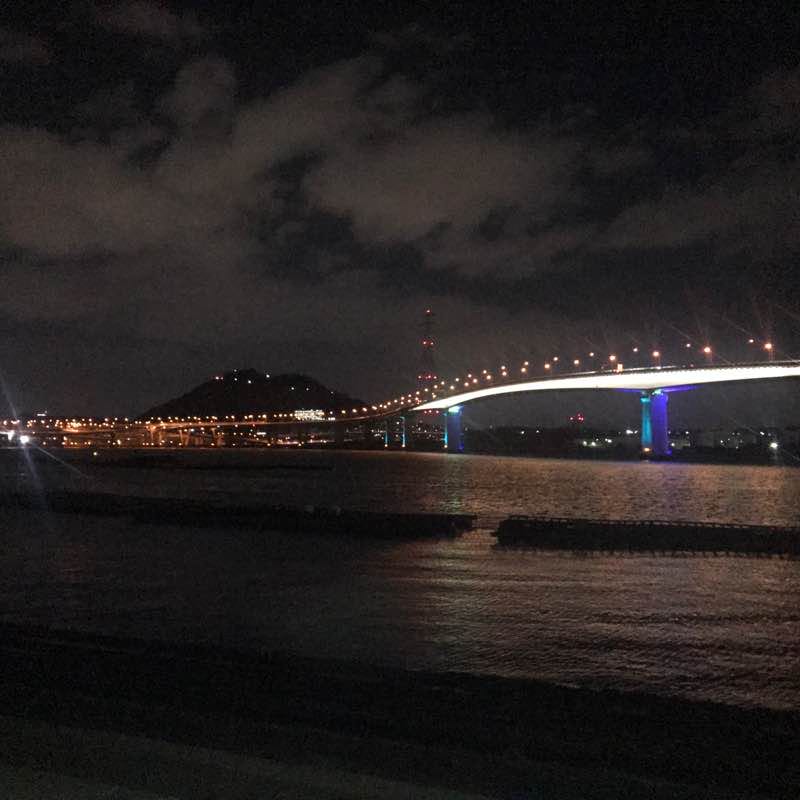 Around the peninsula of Hiroshima Saka walking route map in Saka