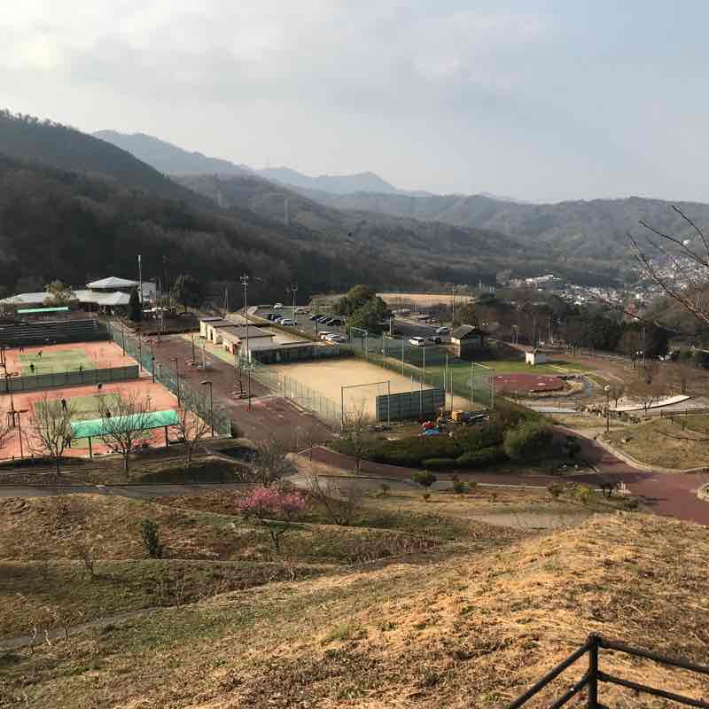 Kaita Sports Park walking route map in Kaita