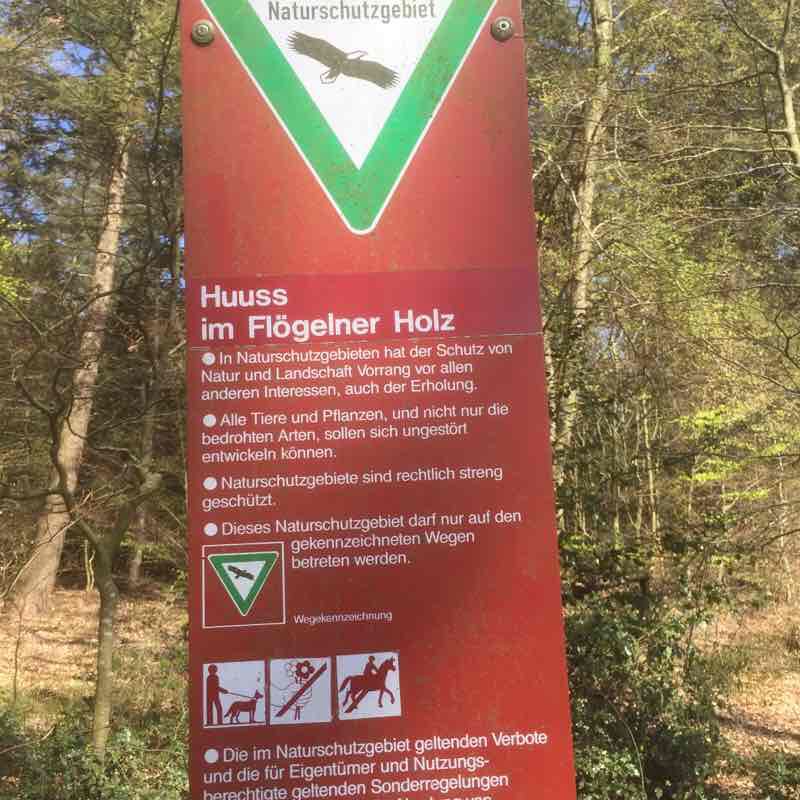 History walking route map in Geestland