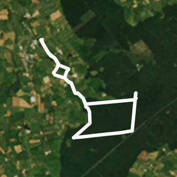 Natural reserve of the forest walking route map in Cerisy-la-Forêt