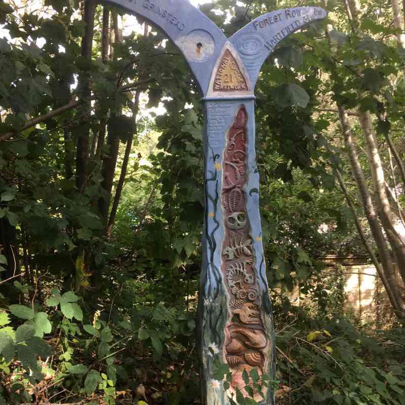 Around Weir Wood walking route map in Forest Row