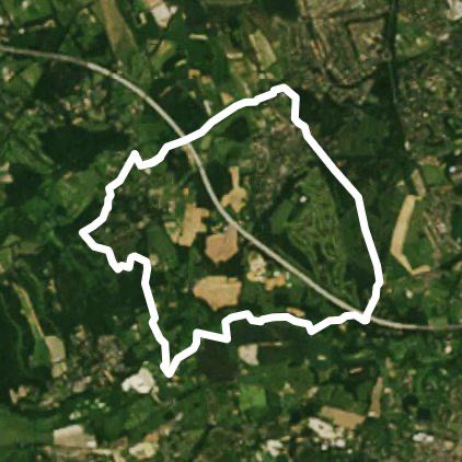 Walton on the Hill and Headley walking route map in Lower Kingswood
