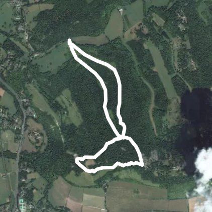Juniper Top and Box Hill walking route map in Mickleham