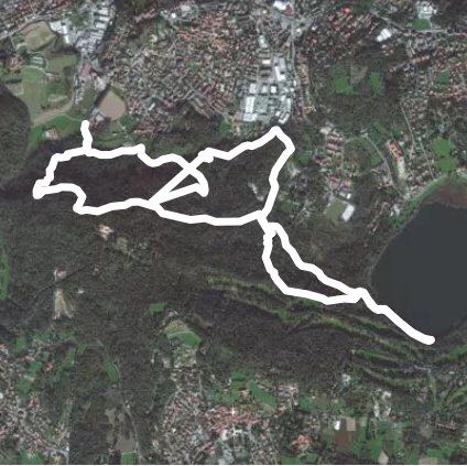 From Lipomo to the lake of Montorfano walking route map in Fornace