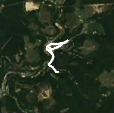 Quick walking route map in Frostburg