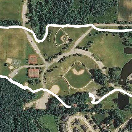 Emricson park walking route map in Woodstock