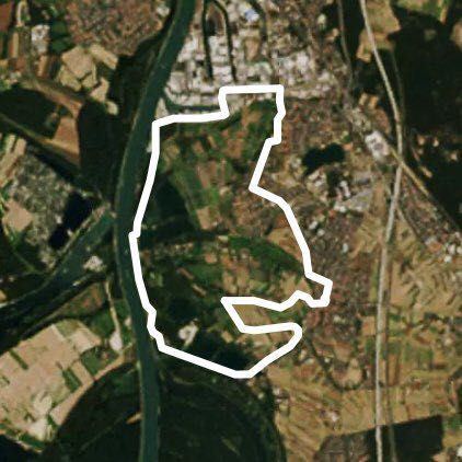 Tuning walking route map in Schwetzingen