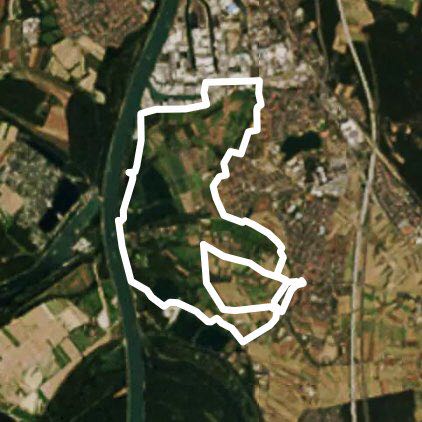 Tuning2 walking route map in Schwetzingen
