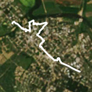 Kolomna walking route map in Kolomna