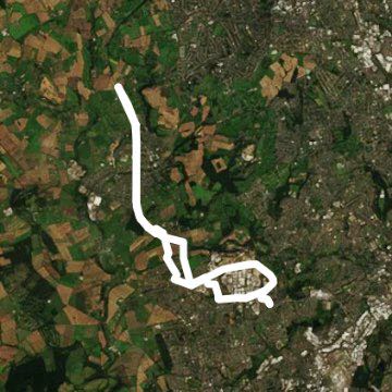 Himley railway walk walking route map in Brierley Hill