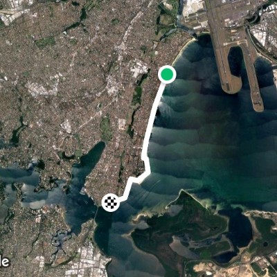 Route near Brighton-Le-Sands