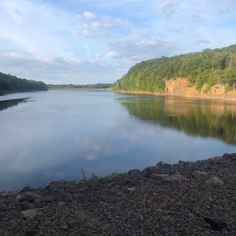 Wassel reservoir walking route map in Berlin