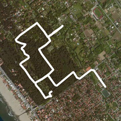 Versiliana❤️ walking route map in Pietrasanta
