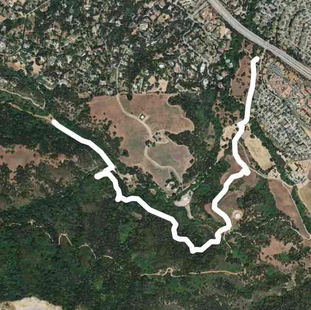 Rancho San Antonio return from trail split