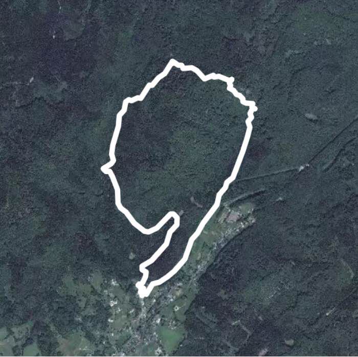 Buschullersdorf / Oldrichov v Hajich walking route map in Oldřichov v Hájích