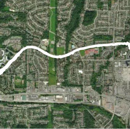 Guild ford Way walking route map in Port Coquitlam