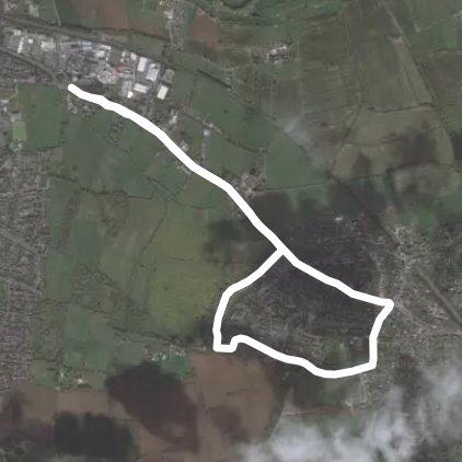 Saltford 5k walking route map in Saltford