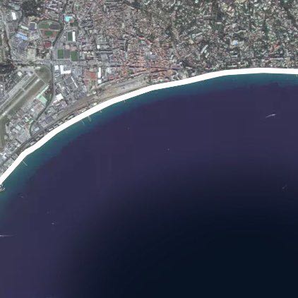 Jogging 14km by the sea ☀️ walking route map in Cannes