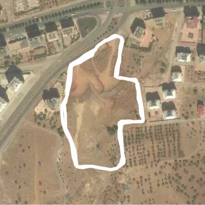 Begovich Park walking route map in Kahramanmaraş