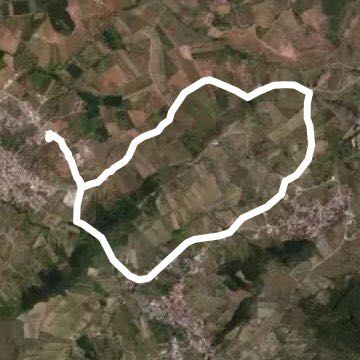 My rail walking route map in Cabanas de Torres