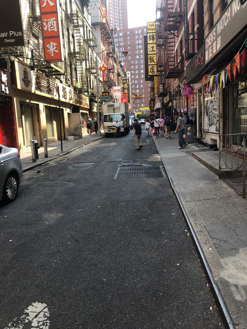 チャイナタウン walking route map in ニューヨーク, ニューヨーク州, 米国