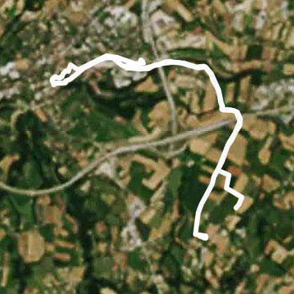 Expedition St Julien walking route map in Archamps