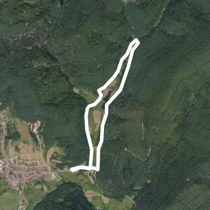 Biophärenhaus Fischbach walking route map in Rumbach
