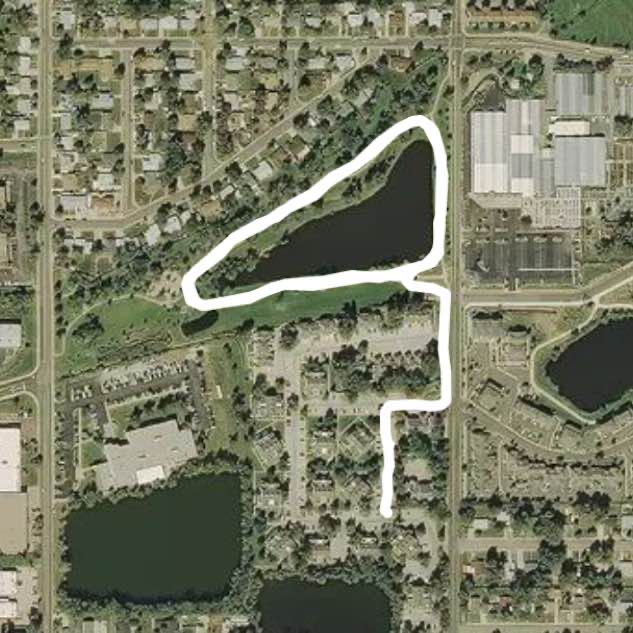 Noon walk at park in Wheat Ridge.