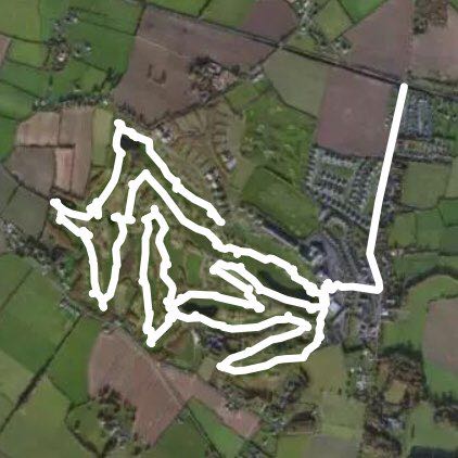 killenard golf club walking route map in Drumgoole