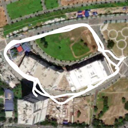 McKinley West walking route map in Taguig