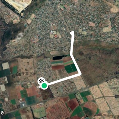 Route near Groeneweide