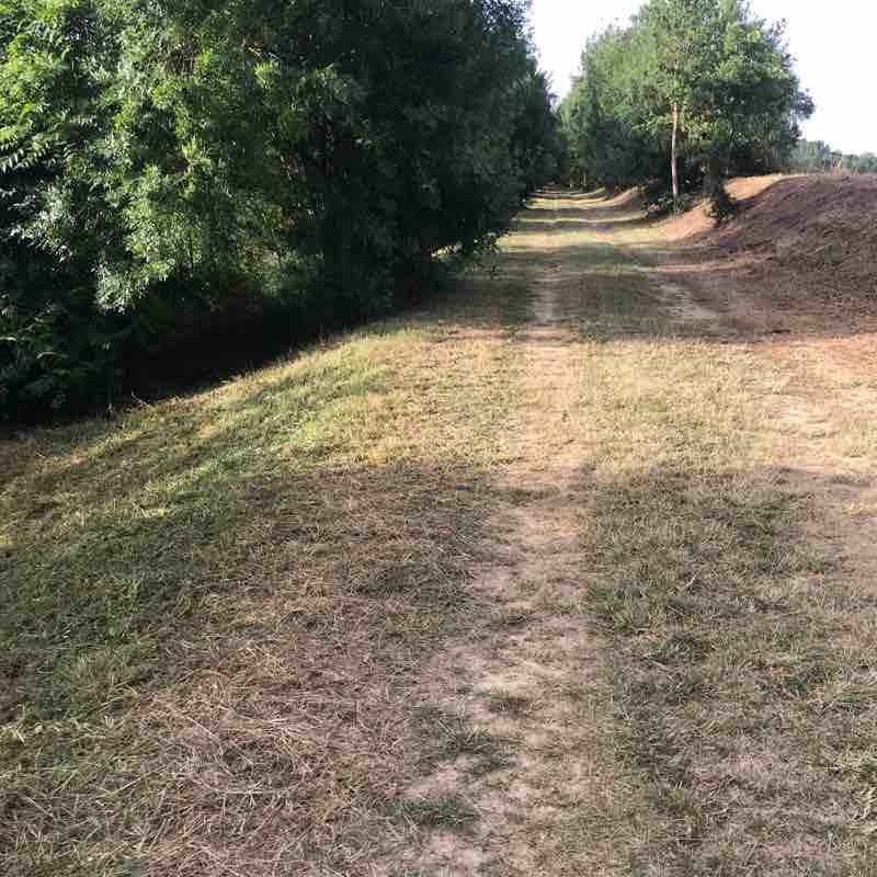 Edge of the Gers walking route map in Preignan