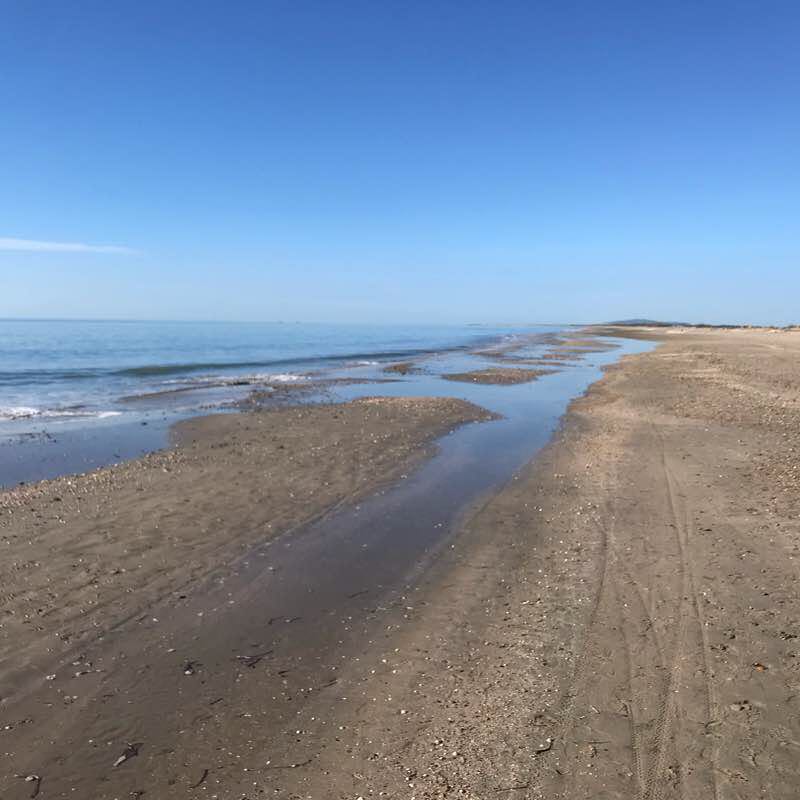 Maguelonne Beach walking route map in Palavas-les-Flots