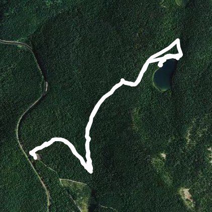 Lower Twin Lake from Frog Lake TH - Mt Hood