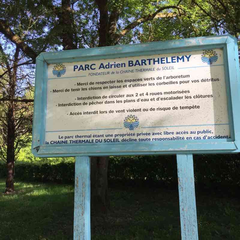 Barbotan the Baths walking route map in Cazaubon