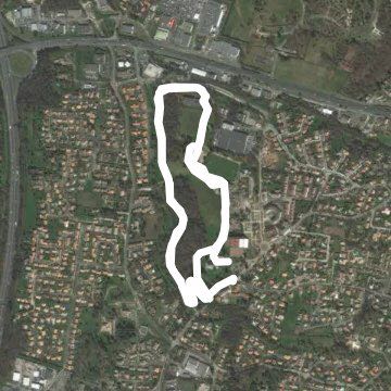 Park of Artigues town hall Pres bordeaux walking route map in Tresses