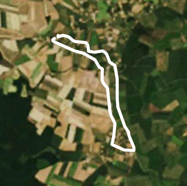 Nice walk of my childhood village walking route map in Labergement-lès-Seurre