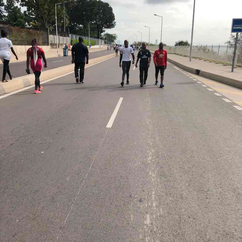 Cornice walking route map in Brazzaville