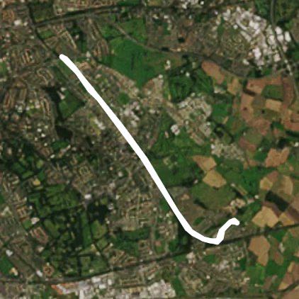 Ralla childwall walking route map in Tarbock Green