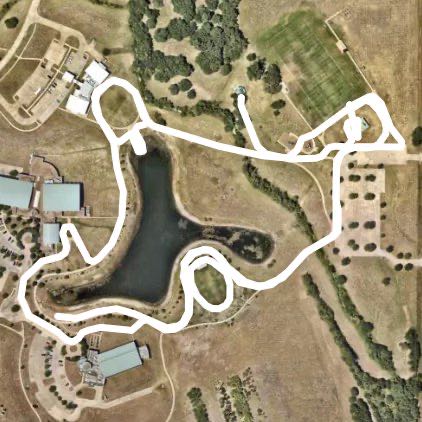 Park walking route map in Lancaster