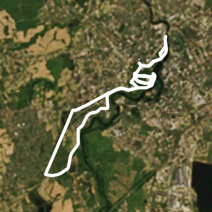 Tank walking route map in Velikiye Luki