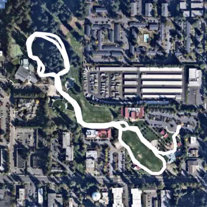 Crossroads Park Walk Bellevue, Washington, USA Pacer