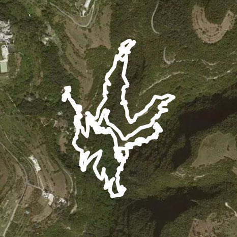 Parco delle Cascate walking route map in Spiazzo