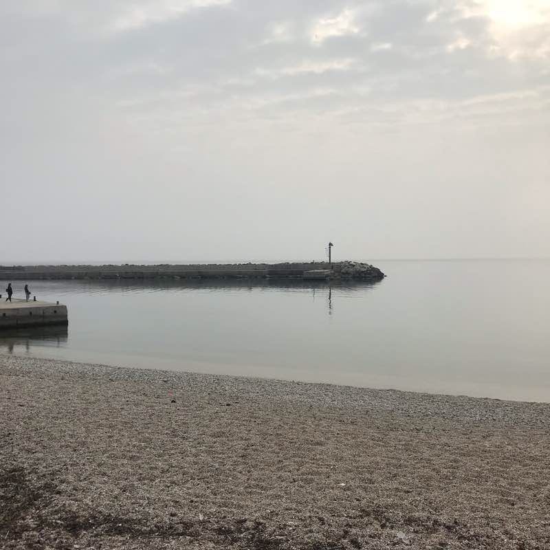 Marina of Numana (Ancona) walking route map in Numana