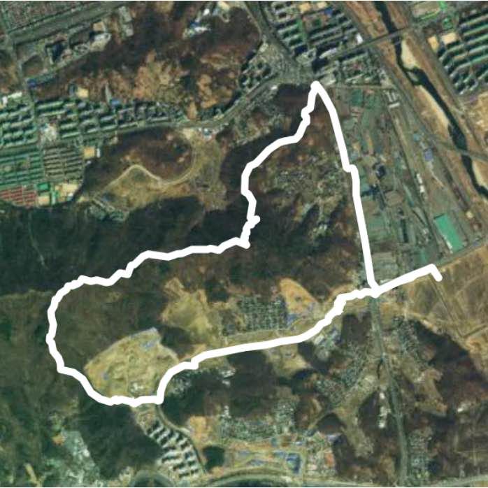 대모산타고 수서역에서 은곡마을까지