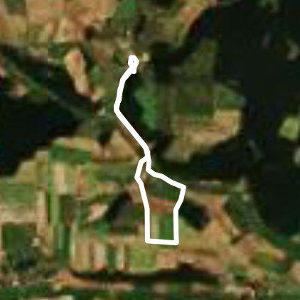 Dirt road hike walking route map in Roßtal