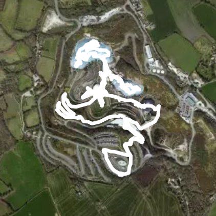 Eden Project walking route map in Saint Blazey