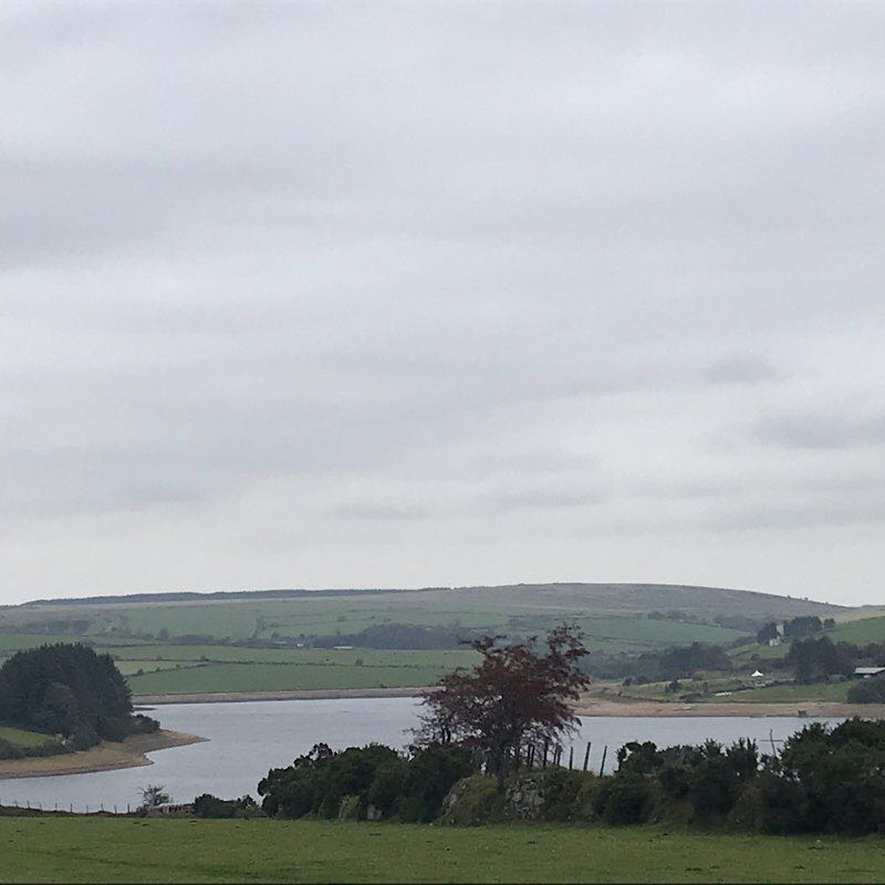 Siblyback Lake walking route map in Saint Cleer